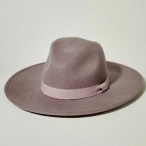 NWT Lucky Brand Wide Brim Fedora Hat – Taupe